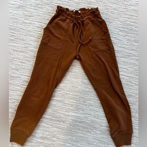 Abercrombie and Fitch chocolate brown joggers